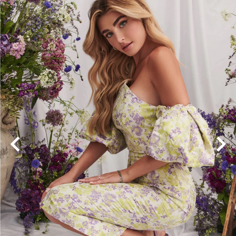 Lavish Alice Puff Sleeve Dress
